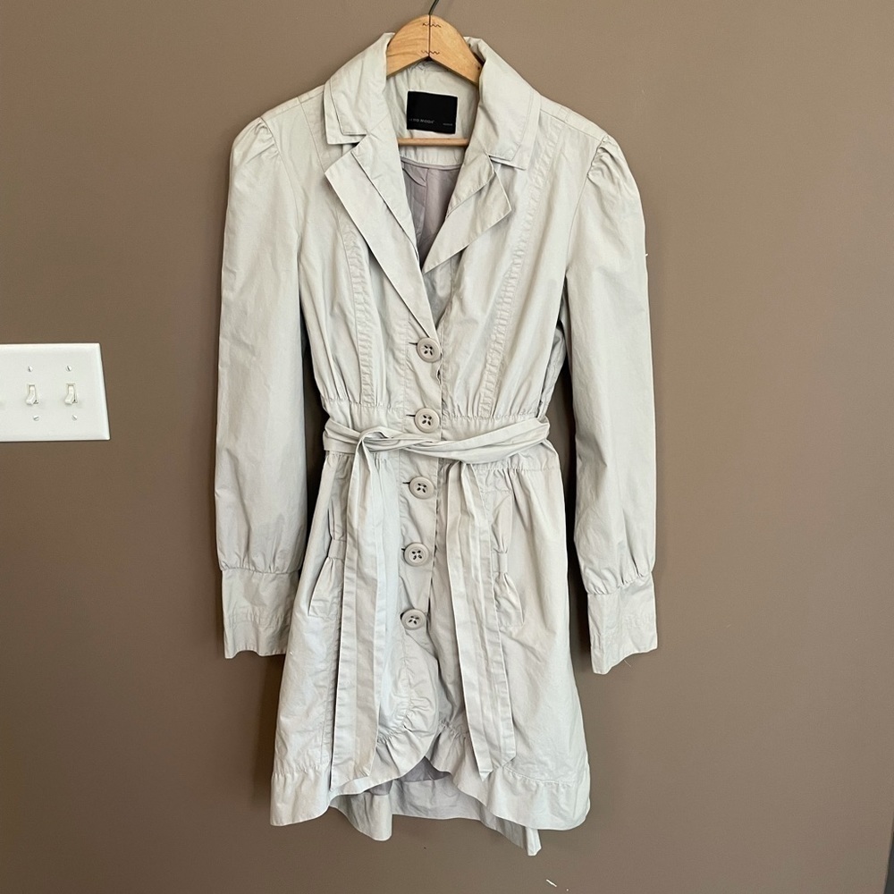 Vero Moda Lightweight Button Front Trench Khaki M